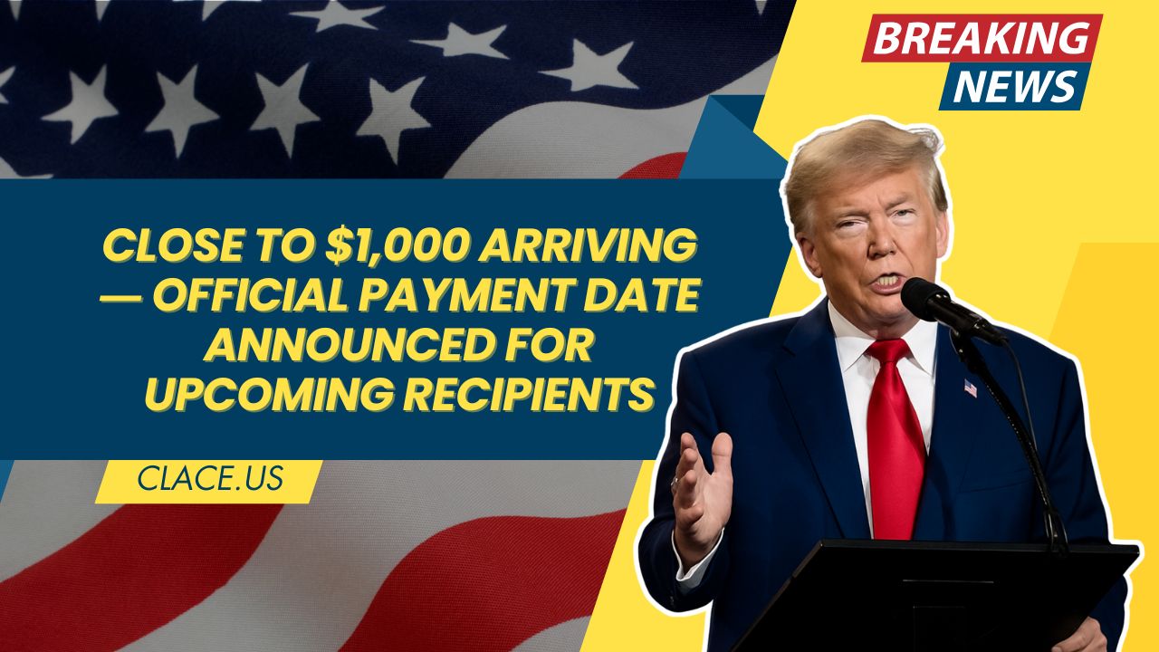 Close to $1,000 Arriving ― Official Payment Date Announced for Upcoming Recipients
