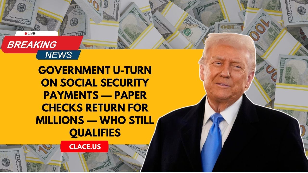 Government U-Turn On Social Security Payments — Paper Checks Return For Millions — Who Still Qualifies